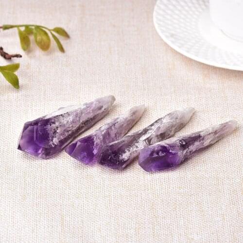 1PC Natural Amethyst Quartz Cluster Crystal Wand Point Raw Crystals Mineral Specimen Healing Energy Stone Home Decoration Gift