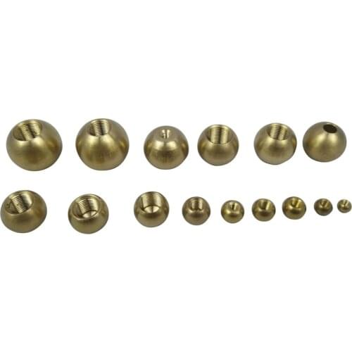 10pieces/lot M3/M4/M5/M6/M10/M12 Brass female ball head hanging board ball nut peen for vintage lamps lighting accessories