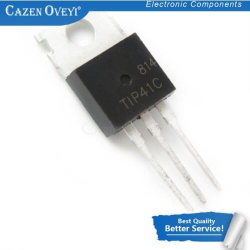 10pcs/lot TIP41C TIP41 TO-220 Bipolar Transistors - BJT 6A 100V 65W NPN new original In Stock