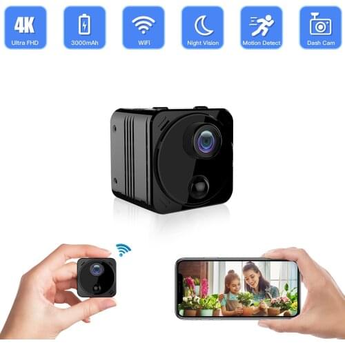 2021 Low Power Consumption 4K Wifi Camera Small Wireless Security Video Camcorder Night Vision Motion Detection Remote View