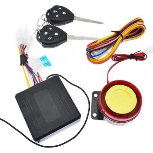 5Pcs/Set Motorcycle Theft Protection Remote Activation Motorbike Alarm Accessories With Remote Control + key