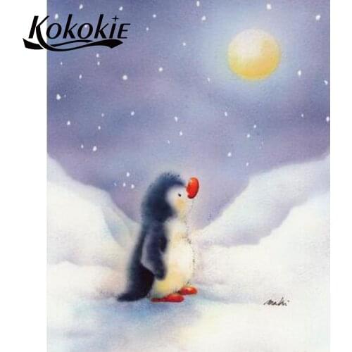 5d diamond painting full drill square diamond embroidery penguin diamond mosaic rhinestones pictures full square/round painting