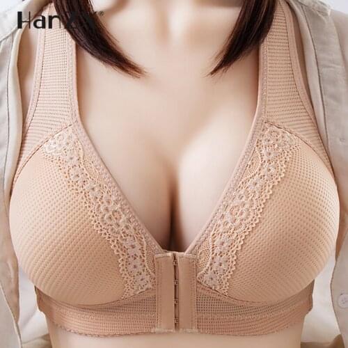 Seamless Sexy Bra For Women Fashion Push Up Bras Wire Free Lingerie Full Cup Bralette Cotton Underwear Brassiere Front Closure