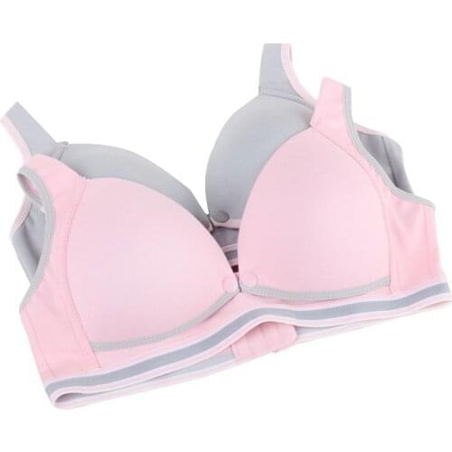 Maternity Nursing Bras Pregnant Breastfeeding Cotton Pregnancy Women Underwear Breast Feeding Bra Pink grey Maternity Clothings