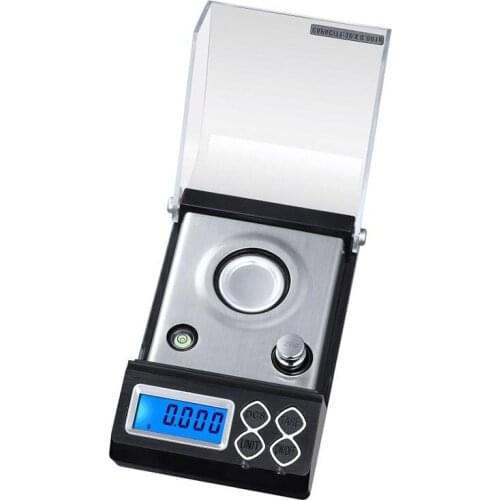 20g/30g/50g 0.001g Digital Electronic Scale LCD Blue Backlight Pocket Scale Jewelry Diamond Weight Balance Gram Scale