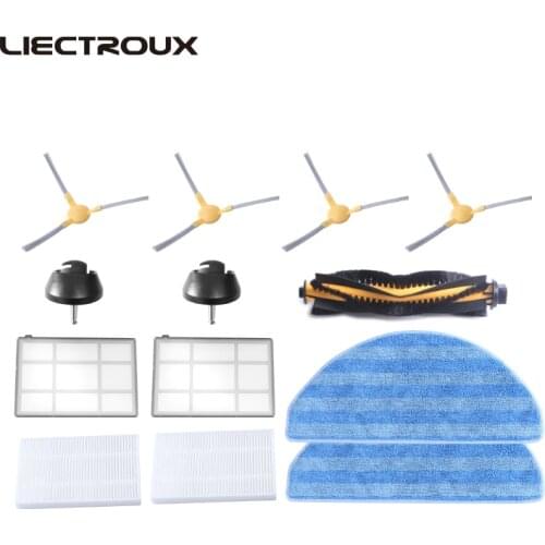 For C30B) Robot Vacuum cleaner LIECTROUX C30B,Side Brush* 4,HEPA filter* 2,primary filter*2, rubber Brush ,mop cloth*2,wheel*2