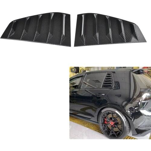 For VW Golf GTI R Mk6 2009 2010 2011 2012 2013 Pair Car Styling Rear Side Vent Window Scoop Louver Cover Trim Car Modification