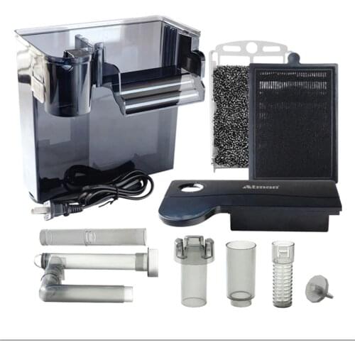 1 piece ATMAN filter for fish tank Three in one submersible pump Plug-in waterfall mini Mute with degreasing film device