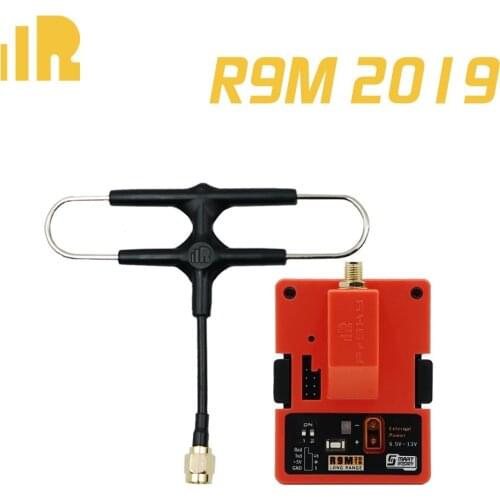 FrSky R9M 2019 with mounted Super 8 Antenna 900MHz Long Range Module