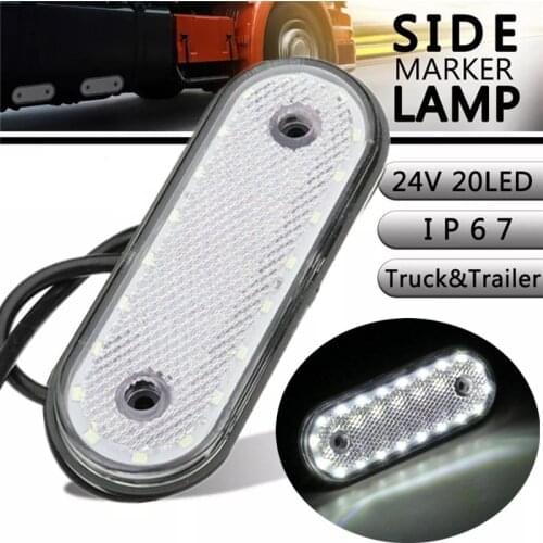 Side Lights Truck 24v LED Lights Trailer Oval Side Marker Lights Clearance Lamp LED Clearance Lights Trailer