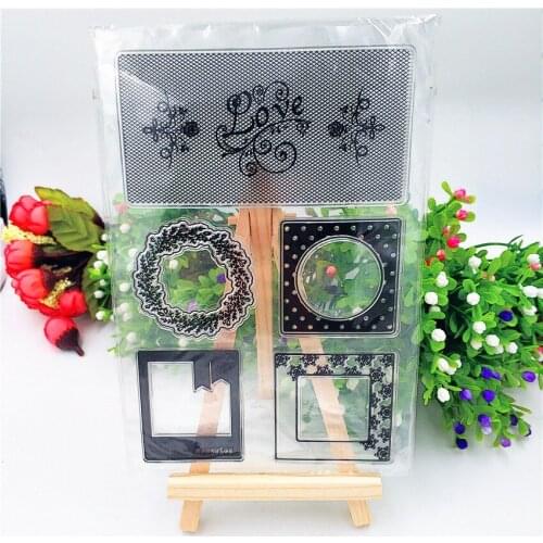 Hot selling wreath transparent clear stamp / silicone seal roller stamp DIY scrapbook album / card production