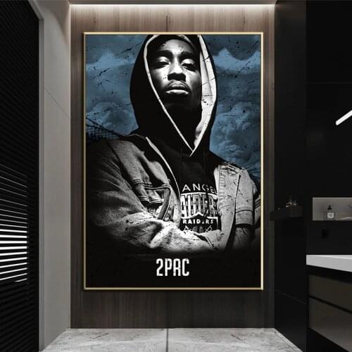 Rapper Art Posters and Prints Paintings for Home Design Singer Rock and Roll Art Pictures Frameless Modern Room Decor