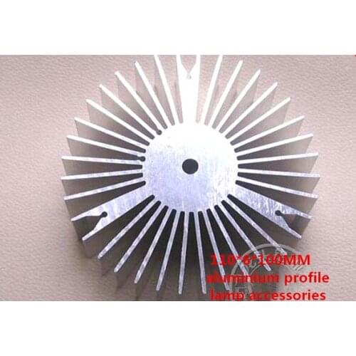 35W Round Aluminum Radiator Solid LED lamp bead Sunflower Radiator 110*6*100MM aluminium profile lamp accessories
