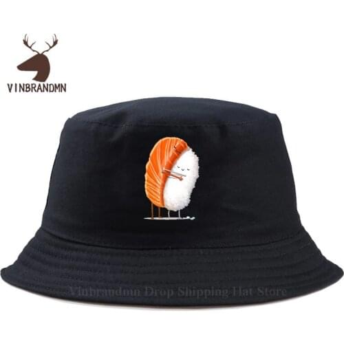 Summer latest Cotton fishing hat Sushi Hug Baseball cap Beach Sleeping Sushi Dragon Fashion Funny New Youth hat 2021 Hip Hop hat