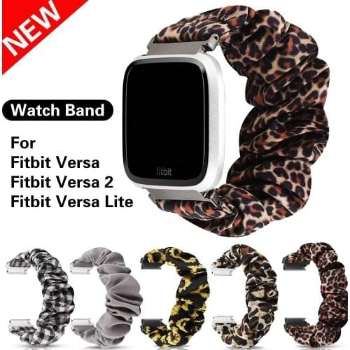Fashion Elastic Watch Band For Fitbit Versa Scrunchie Strap For Fitbit Versa 2 Fitbit Versa Lite