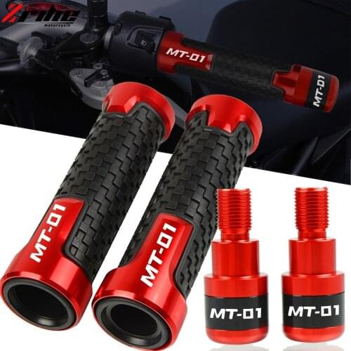 MT-01 Motorcycles Accessories 7/8"22mm Handlebar Grips Handle Bar Cap Ends Plug FOR YAMAHA MT01 MT 01 2004-2009 2008 2007 2006