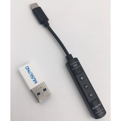 Upgraded Musiland MU2 official new products new version digital decoding headphone amp 600 ohm type-c interface, USB sound card