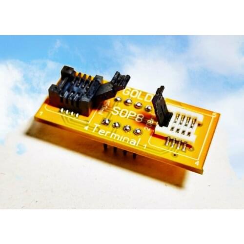 SPI IC Test Socket Adapter DIP8 to SOP8 WSON8 5x6mm Chips Flash 25x 24x DFN8