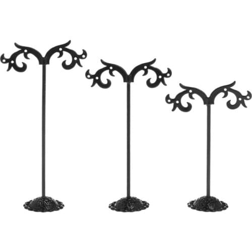 1 Set Jewelry Shelf Display Rack Stand Holder Earrings Ear Stud Metal Organizer Storage Vintage Exquisite Gifts Boutique