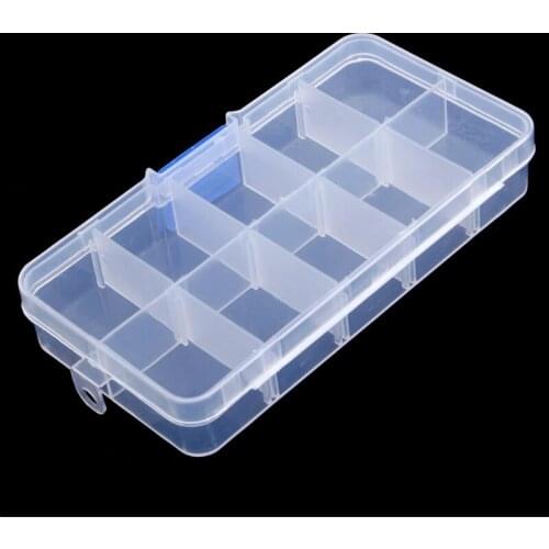 Fishing Lures Hook Bait Plastic Storage Box Adjustable Case Tackle Accessory New