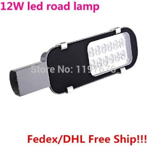 LED Street Light 12W 1350Lumens LED Road Lamp AC85-265V 3years warranty LED Outdoor Light Fedex/DHL free Ship CE&RoHs