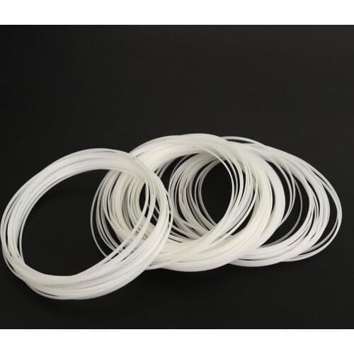 Diameter 36-40mm Thick 0.4mm High 0.85mm White Gasket For Front Glass Plastic Watch Parts Sealing I Ring
