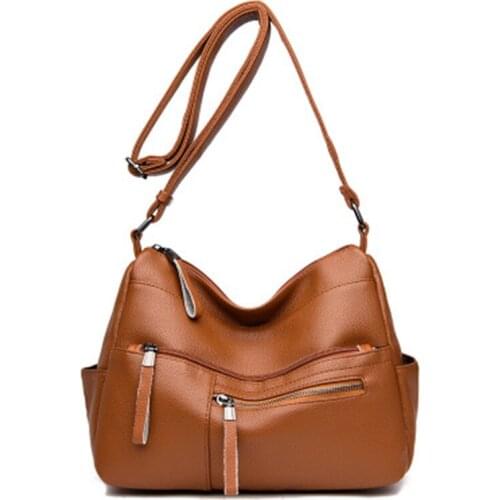 Women Bag 2021PU Leather Messenger Bag Designer Shoulder Crossbody Bag Women Handbag Big Large Ladies Purse