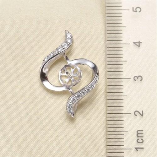 1pcs Gold Plated Pendant Base Mussel Bead Pearl Pendant Mountings Settings diy Blank Jewelry Mountings