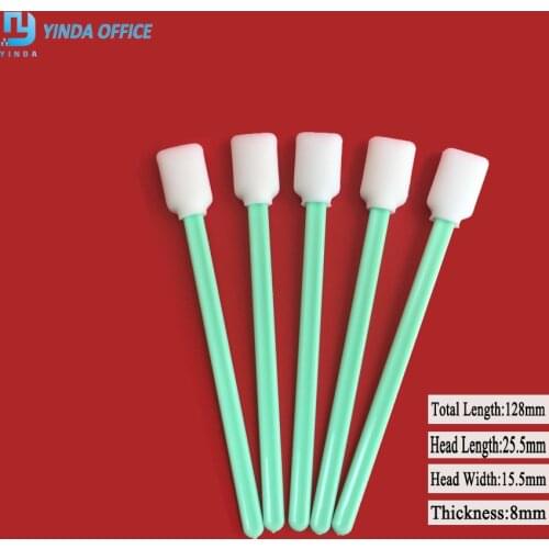 100Pcs Cleaning Swabs Sponge Stick For Epson/Roland/Mimaki/Mutoh Eco solvent printer Cleaning Swab