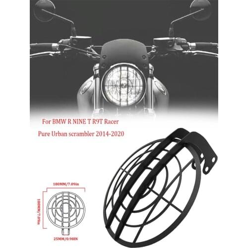 2020 For BMW Rnine R NINE T R9T Motorcycle Headlight Head Lamp Light Grille Guard Cover Protector 2014-2020 R NINE T Scrambler