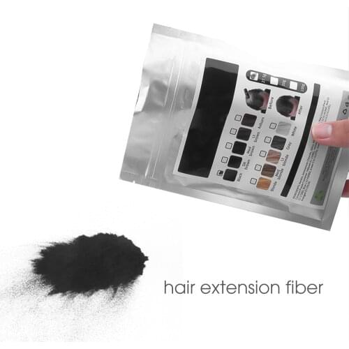 50g Hair Extensions Natural Keratin Hair Fibers Treatment Thin Concealer Powder Hair Building Fiber Refill Black Brown Colors