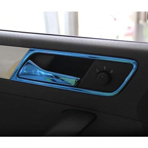 8pcs for skoda RAPID 2013-2020 car door Inside handle Decorative frame handle Decorative cover