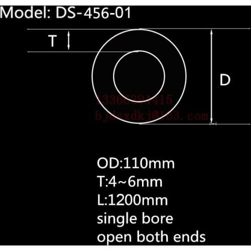 99.5%Al2O3 Heat Resistant Furnace Corundum Tube OD110*ID100*L1200mm/High Temperature Laboratory Tube Furnace Use Alumina Tube