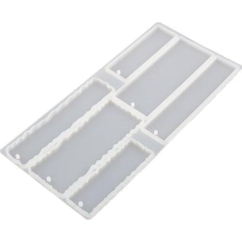 Bookmark Molds for Resin Casting, Rectangle Transparent Silicone Molds for DIY Bookmark Art Craft Gifts