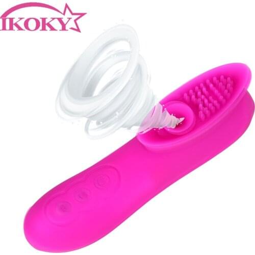 IKOKY G-spot Vagina Massager Blowjob 12 Mode Clitoris Stimulation Female Masturbation Nipple Sucker Vibrator Sex Toys for Women