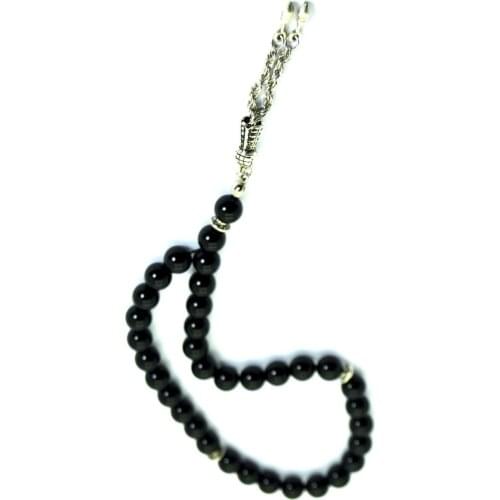 Islamic 33 Prayer Beads Muslim Rosary Beads For Men Prayer Bracelet For Men Accessory Black Onyx Natural Stone Handmade