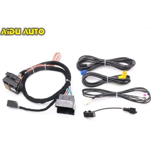 USE FIT FOR Golf 7 MK7 Passat B8 MQB TIGUAN POLO 6C MIB 2 ZR NAV Discover Pro Radio Adapter Cable Wire harness