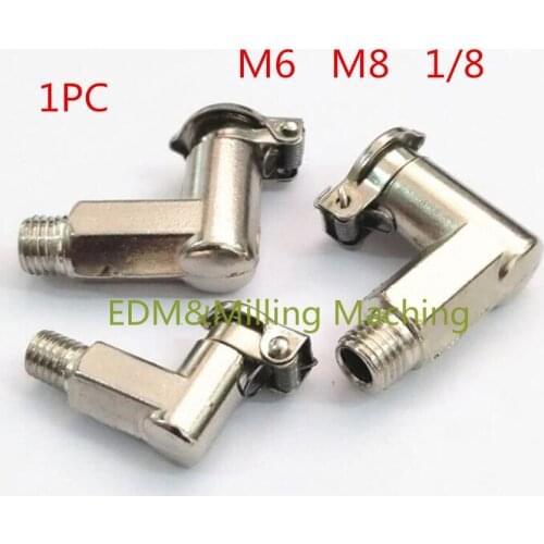 1PC CNC Bridgeport Milling Machine Part B193 L Oil Cup Cover M6 M8 1/8 Gits BROS Milling Machine Mill Elbow
