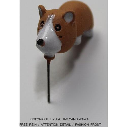 Corgis with short legs! Animal stud earrings