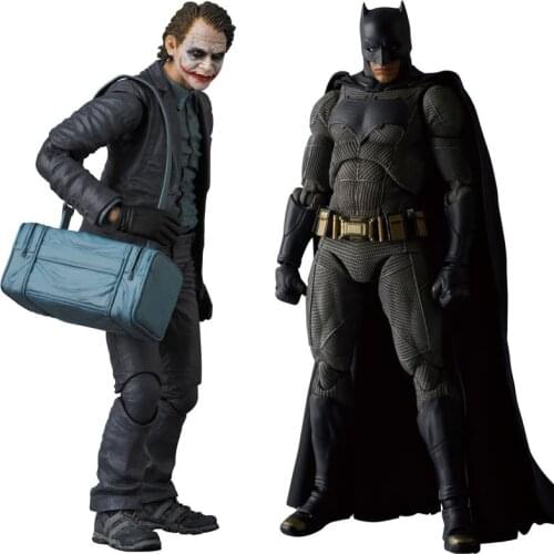 MAFEX NO.015 & 017 Batman The Dark Night The Joker PVC Action Figure Collectible Model Toy 15cm