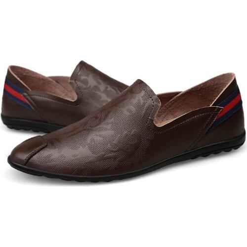 Men Casual Shoes Business Oxford Leather Shoes Male Breathable Rubber Formal Dress Shoes Office Wedding Flats Footwear 2020 New