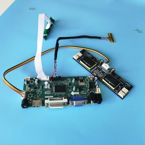 Kit for M190EG02 V3 19" 30pin LVDS 4 lamps Screen Panel Controller board M.NT68676 DIY VGA DVI HDMI Driver 1280X1024