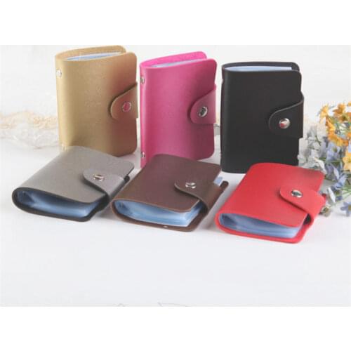 New 24 Slots Men Women Card ID Holder Business Card Holder Creative Business Card Book Holder Bank Bus Member Cards Bags