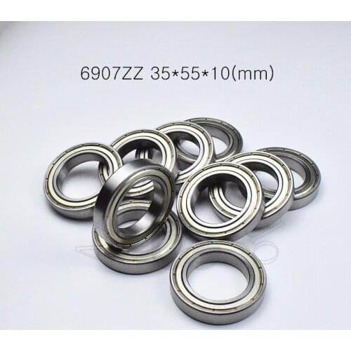 6907ZZ 35*55*10(mm) 1Piece bearings free shipping ABEC-5 Metal sealed bearing Thin wall bearing 6907 6907ZZ chrome steel bearing