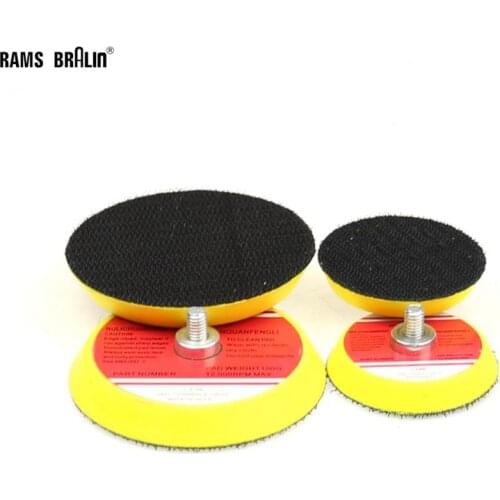 5 pieces 3"/2" M6 Polishing Back-up Pad for Sanding Disc with Lint Backing Air Sander Adapter