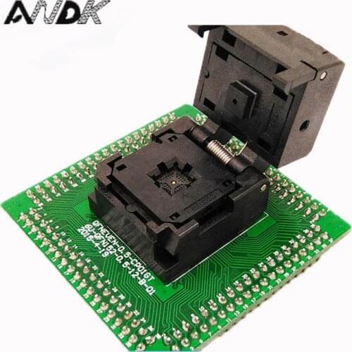 QFN IC programmer socket IC550-0324-007-G Pitch 0.5mm Clamshell Chip Size 5*5 Flash Adapter QFN32 MLF32 Burn in Socket