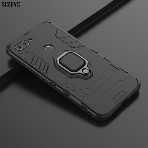 Luxury Magnetic Car Case For Xiaomi Mi 8 9 SE A2 Lite Redmi 5 Plus 6 Pro Note 4 Ring Holder Stand Armor Full Mobile Phone Cover