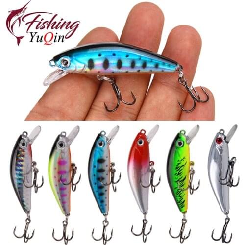 1PCS 5.5cm 6.7g Fishing Lure Quality Minnow Lure 3D Eyes Plastic Hard Bait Pesca Artificial Jig Wobblers Crankbait Fishing Bait