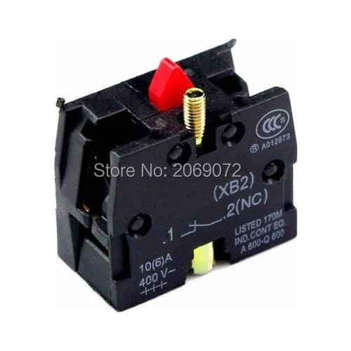 10pcs ZB2-BE102C NC Contact 10A 400V