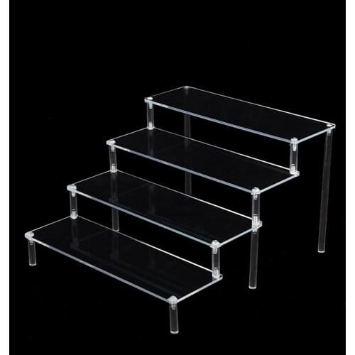 4 Layer Acrylic Storage Rack Removable Cartoon Character Ladder Cosmetics Model Wallet Perfume Lipstick Display Rack TW012